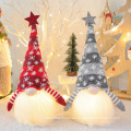 Leuchtende Zwerg -Plüsch -Puppen -Ornamente Kinder Geschenke Gesichtige Rudolf Weihnachtsdekorationen
